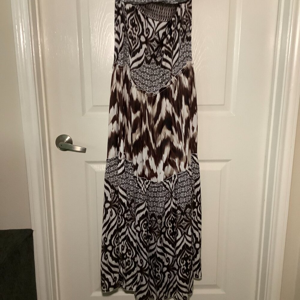 Eve Mendes zebra wild maxi dress - Picture 5 of 7